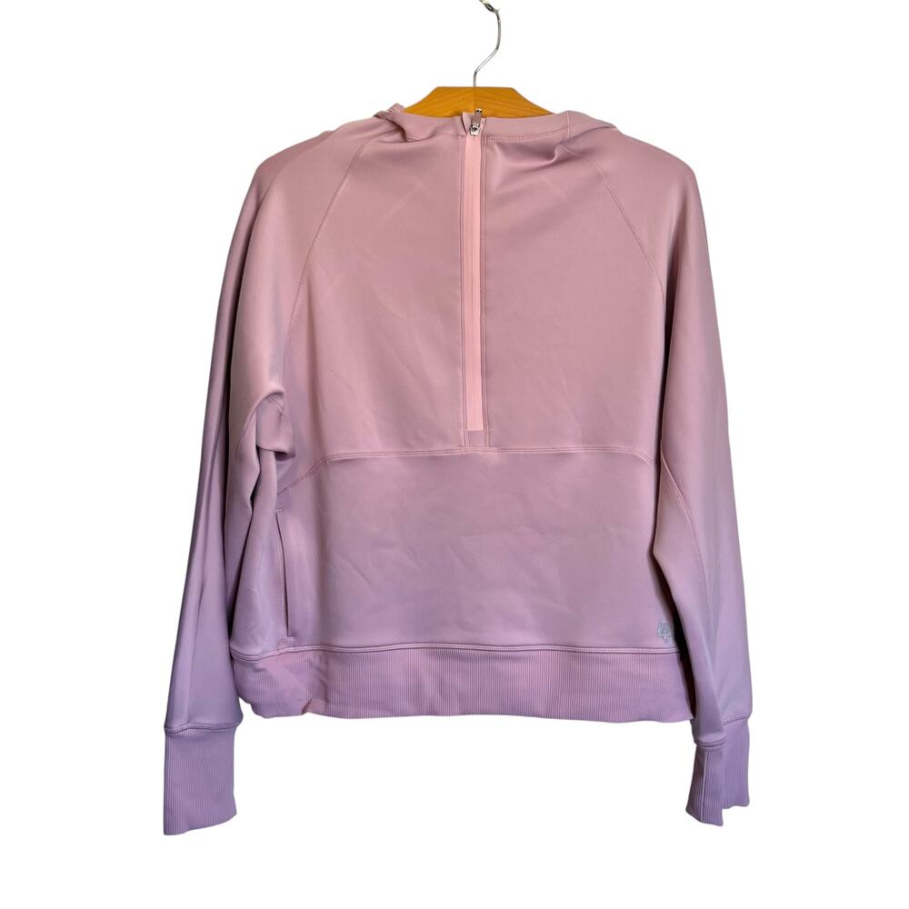 Greyson Nash Half Zip Hoodie Dawn Pink Sweatshirt Scuba Lightweight Pullover L